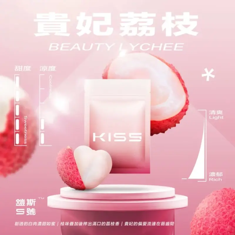 KISS-鎧斯5號一代煙彈-貴妃荔枝webp - ILIA Drip 台灣官方旗艦店 | LANA、RELX、SP2S 主機煙彈專賣